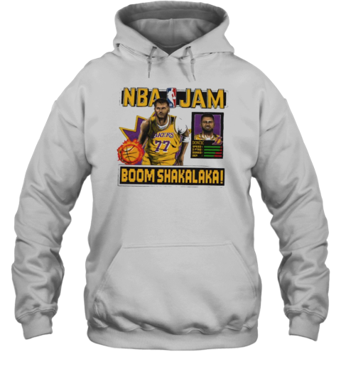 Luka Dončić Los Angeles Lakers NBA Jam Unisex Hoodie