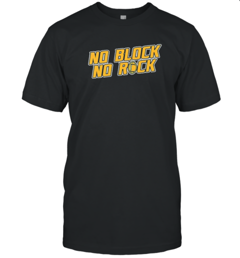 No Block No Rock Football T-Shirt