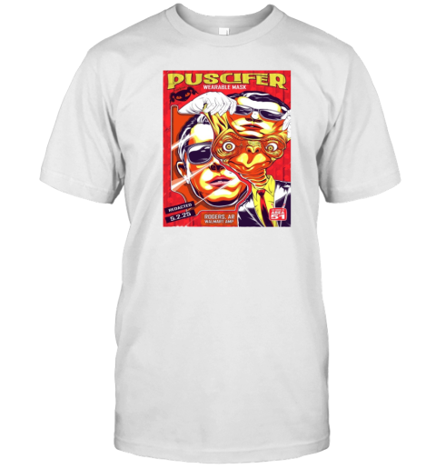 Puscifer Wearable Mask Redacted 5.2.25 Rogers AR Walmart Amp Poster T-Shirt