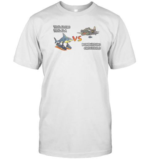 Tralalero Tralala Brainrot Meme Bombardino Crocodilo Italian T-Shirt