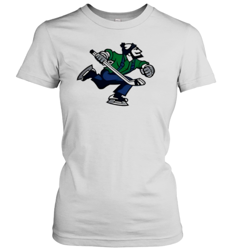 Vancouver Canucks Retro Johnny Canuck Custom Limited Hockey Classic Women's T-shirt