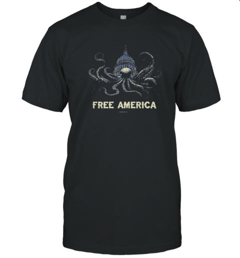 Free America Octopus T-Shirt