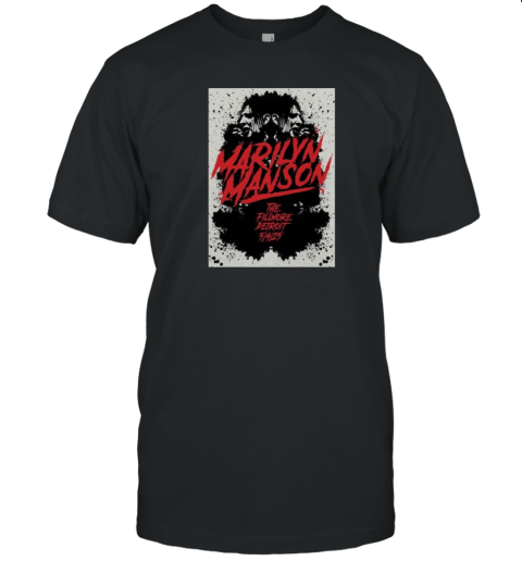 Marilyn Manson Tour May 4 2025 The Fillmore Detroit MI T-Shirt