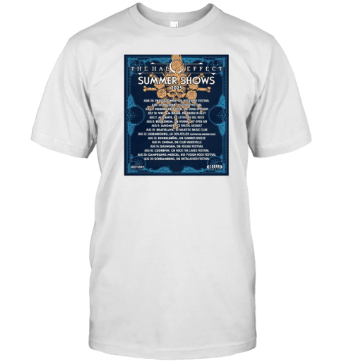 The Halo Effect Summer Shows 2025 June 26 Thessaloniki GR Rockwave Festival June 28 Helsinki FI Tuska Festival T-Shirt