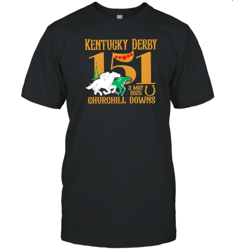 2025 Kentucky Derby Embroidered Baseball T-Shirt