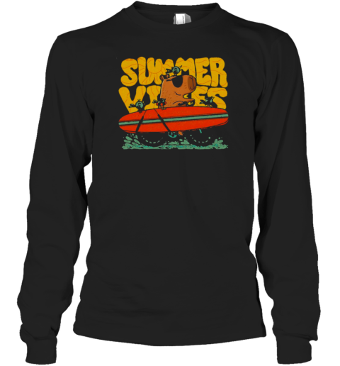 Capy Summer Vibes Long Sleeved T-shirt