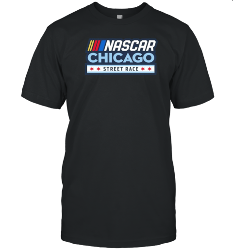 Chicago Street Race NASCAR Black Logo T-Shirt