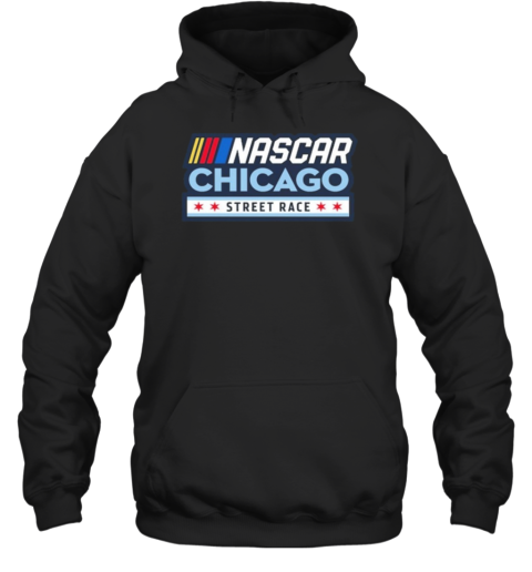 Chicago Street Race NASCAR Black Logo Unisex Hoodie