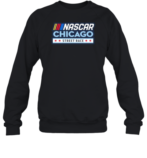 Chicago Street Race NASCAR Black Logo Unisex Sweatshirt