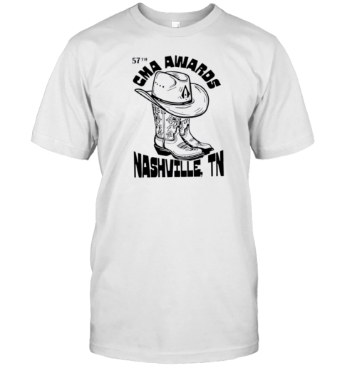 CMA Awards 57Th Nashville TN Boots Hat T-Shirt