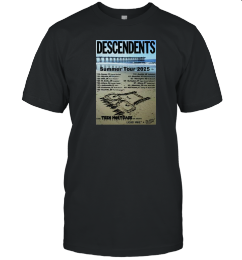 Descendents Summer Tour 2025 With Teen Mortgage T-Shirt