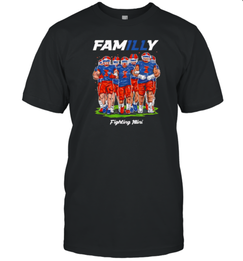 Illini Familly Hand Sketched T-Shirt