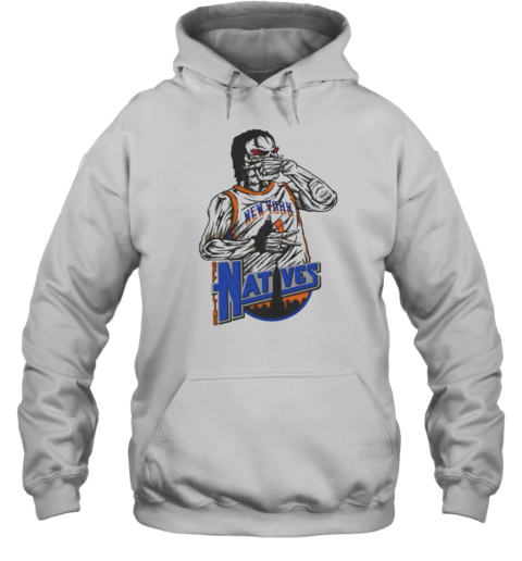 Jalen Brunson Three Point Celebration Natives New York Knicks Unisex Hoodie