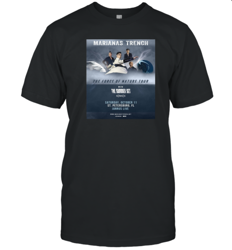 Marianas Trench Recruit The Summer Set And Senses For Force Of Nature Tour T-Shirt