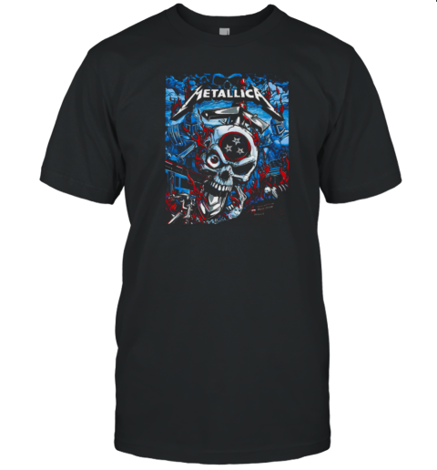 Metallica M72 Nashville Event Poster North American Tour 2025 Schedule Location Unisex T T-Shirt