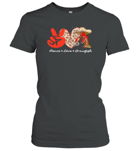 Peace Love Crawfish Leopard Classic Women's T-shirt