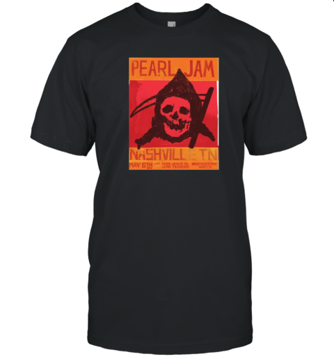 Pearl Jam Nashville TN May 6Th 2025 With Teen Jesus Jean Teasers Bridgestone Arena Poster T-Shirt