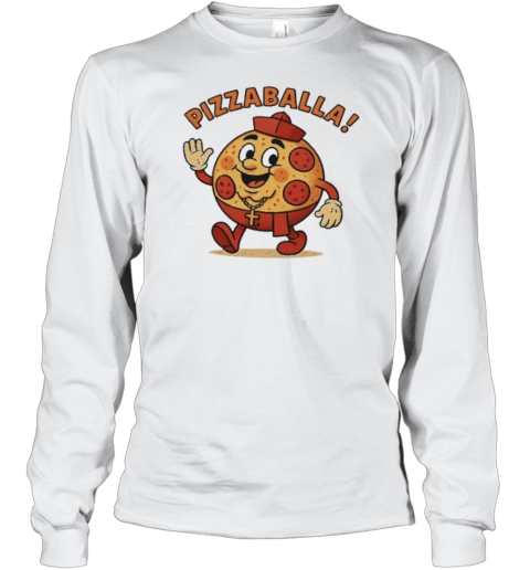 Pizzaballa Cardinal Pope Pizza Long Sleeved T-shirt
