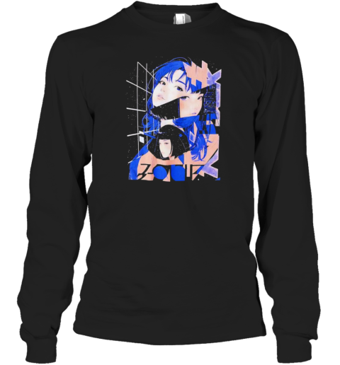Space Symphony Anime Girl Long Sleeved T-shirt