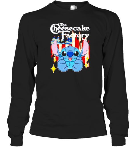 The Cheesecake Factory Stitch US Flag 4Th Of July Long Sleeved T-shirt