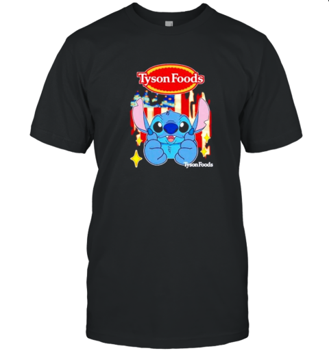 Tyson Foods Stitch US Flag 4Th Of July T-Shirt