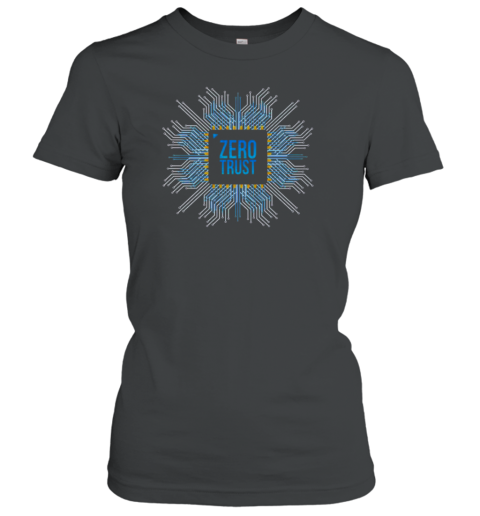 Zero Trust Cyber Security Hacking Programmer Developer Chip Classic Women's T-shirt