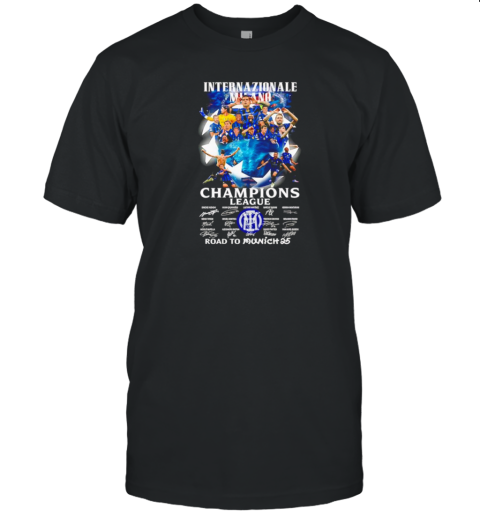 Internazionale Milano Champions League Road To Munich 25 T-Shirt Internazionale Milano Champions League Road To Munich 25 T-Shirt