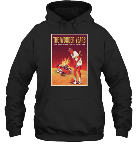 The Wonder Years Foro La Paz Mexico City MX June 6 2025 Concert Unisex Hoodie