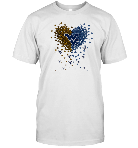 West Virginia Mountaineers Heart Explosion T-Shirt
