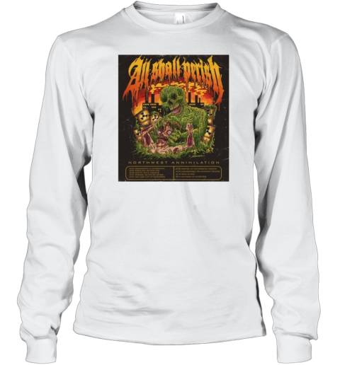 All Shall Perish Sunshine Theater Northwest Annihilation Oct 2025 Long Sleeved T-shirt