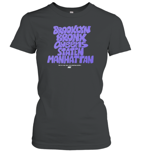 Brooklyn Bronx Queens Staten Manhattan Graffiti Boroughs Classic Women's T-shirt