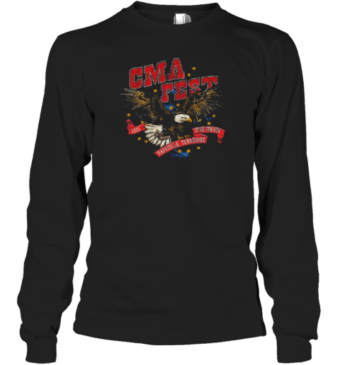 CMA Fest Nashville Tennessee June 5TH 8TH 2025 Flying Eagle Long Sleeved T-shirt