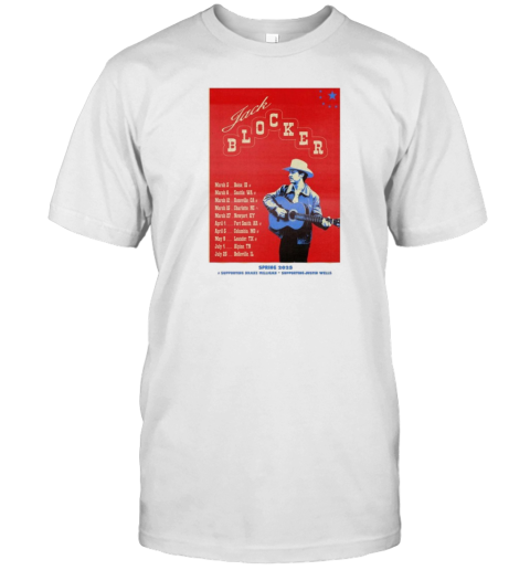 Jack Blocker Spring 2025 Tour Supporting Drake Milligan Supporting Justin T-Shirt