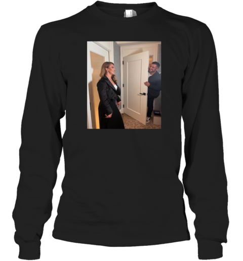 Natasha Peep Sabrina Ionescu And Hroniss Grasu Long Sleeved T-shirt