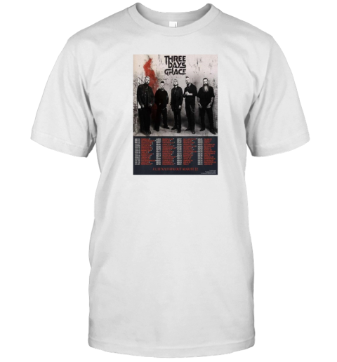 Three Days Grace ALIENATION Out August 22 Tour T-Shirt