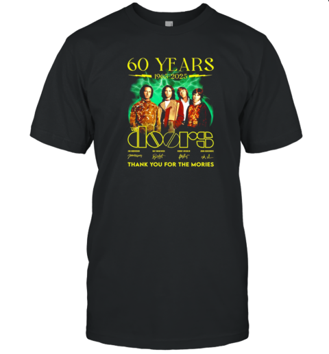 60 Years 1963 2025 The Doors Thank You For The Memories T-Shirt