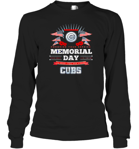 Cubs Memorial Day 2025 Long Sleeved T-shirt