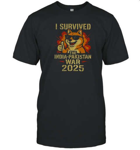 Nakamoto I Survived The India Pakistan War 2025 T-Shirt