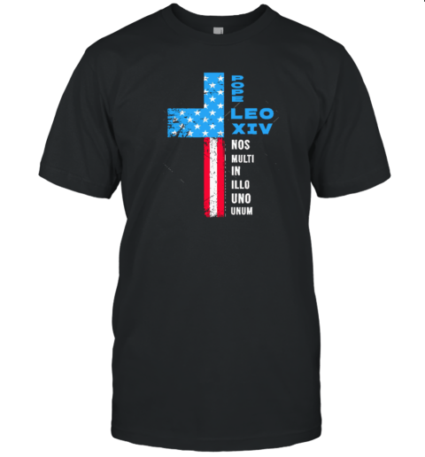 Pope Leo XIV American Flag Election Pontifex Pope Leo XIV T-Shirt
