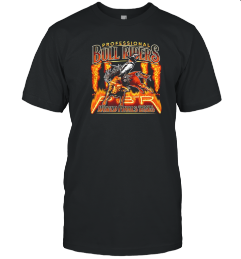 Professional Bull Riders World Finals 2025 Fire T-Shirt