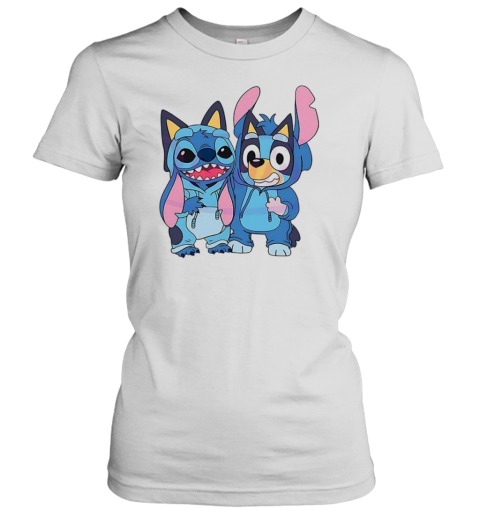 Stitch And Bluey Bluey Costume Cute Cartoon Characters Classic Women's T-shirt