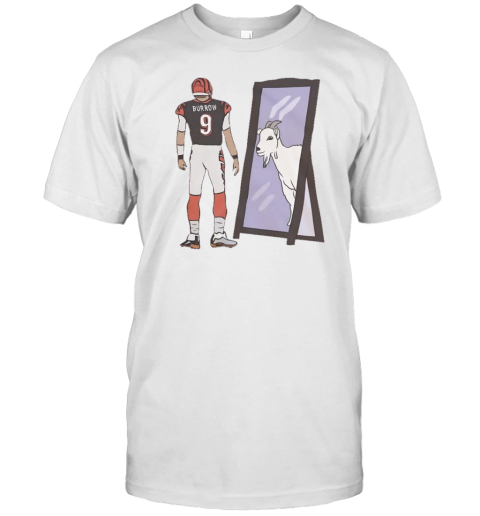 Joe Burrow Mirror Goat Cincinnati Football T-Shirt