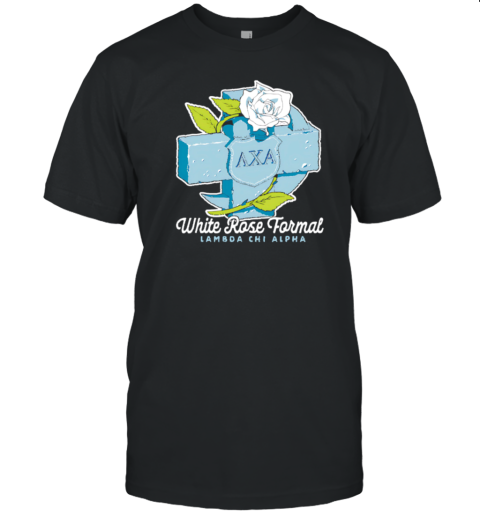 Lambda Chi Alpha White Rose Formal T-Shirt