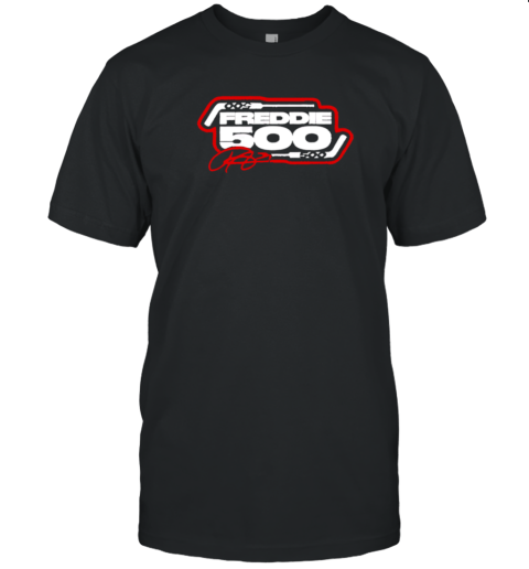 Seth Jarvis Wearing The Freddie 500 Signature T-Shirt