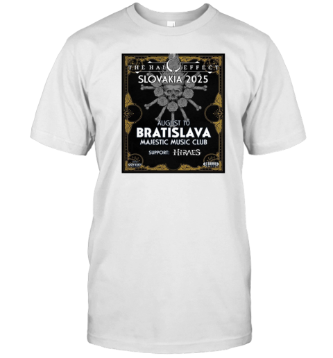 The Halo Effect Slovakia 2025 August 10 2025 Bratislava Majestic Music Club Poster T-Shirt The Halo Effect Slovakia 2025 August 10 2025 Bratislava Majestic Music Club Poster T-Shirt